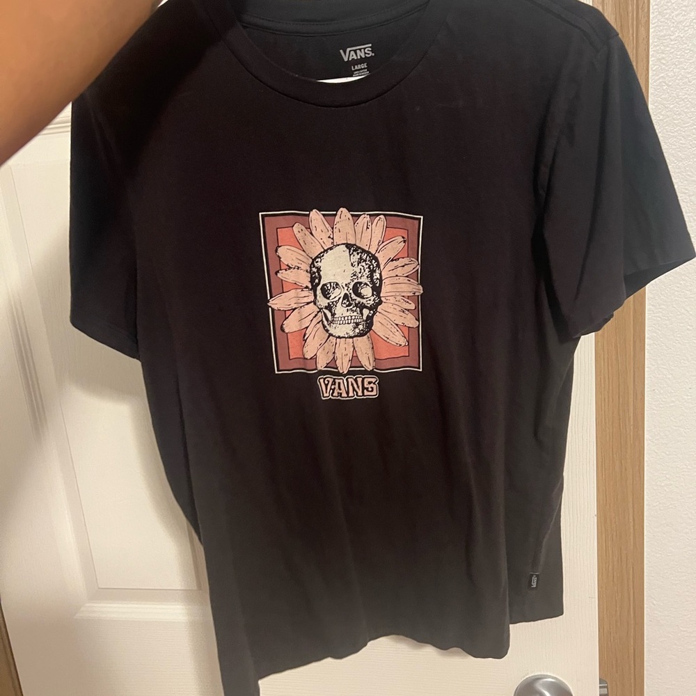 Vans Black Graphic T-Shirt for Women